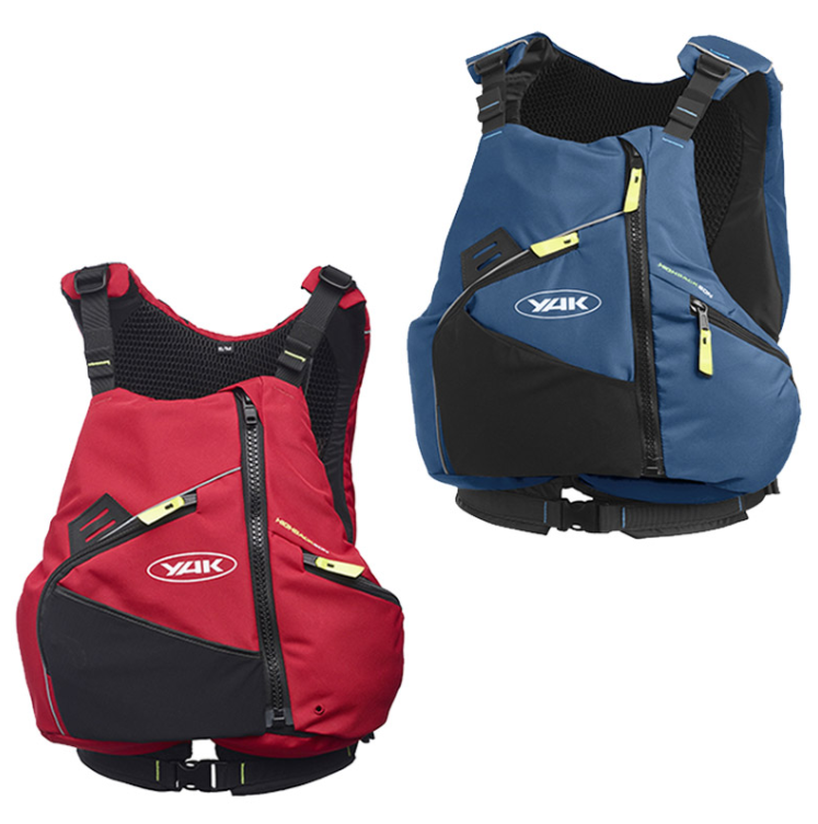 Blue & red  yak high back buoyancy aid