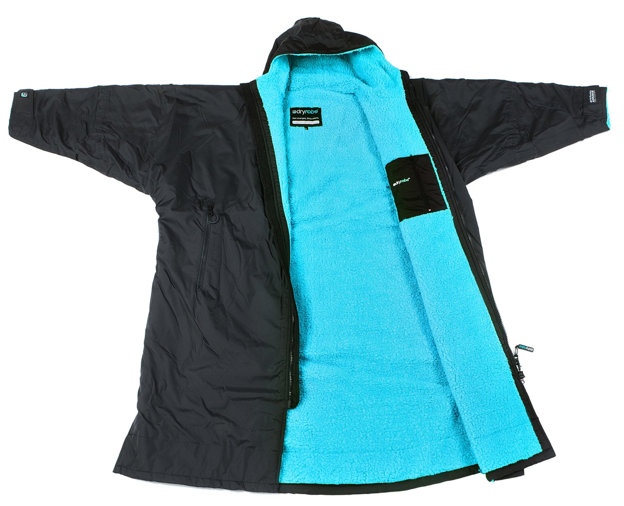 Dry Robe Long Sleeve Black Blue